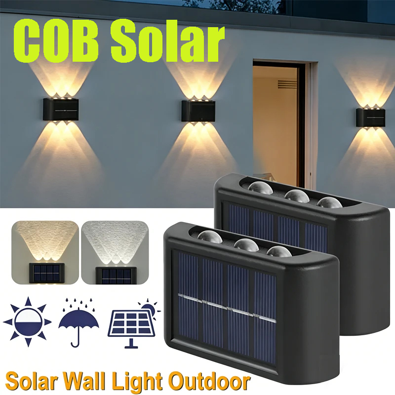 Solar Garden Light - Zewnętrzna lampa solarna COB, wodoodporna, oświetlenie