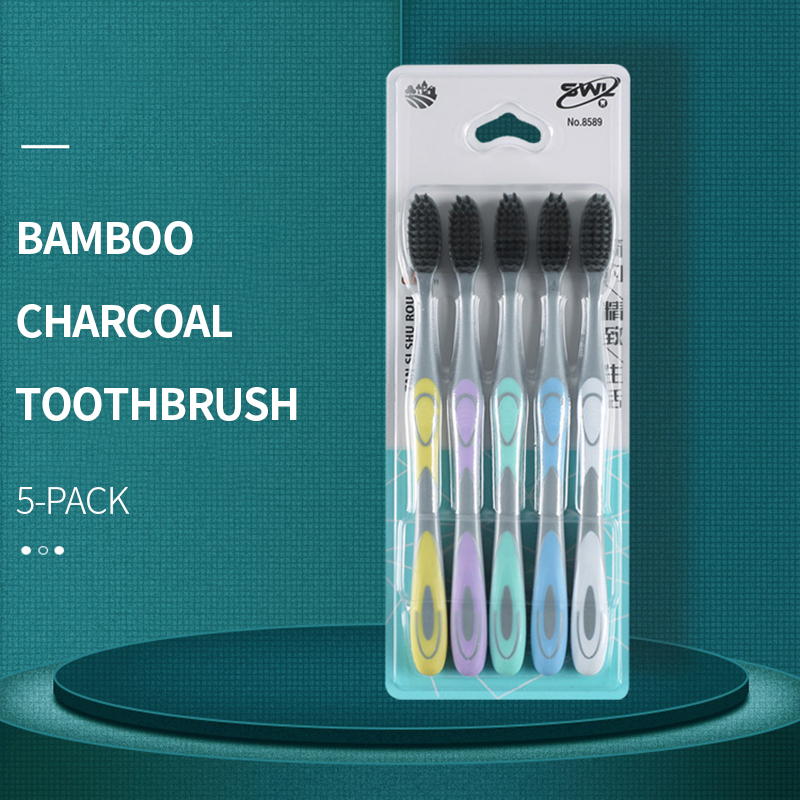 Bamboo Toothbrush - 5/10 szt. szczoteczka do zębów manualna