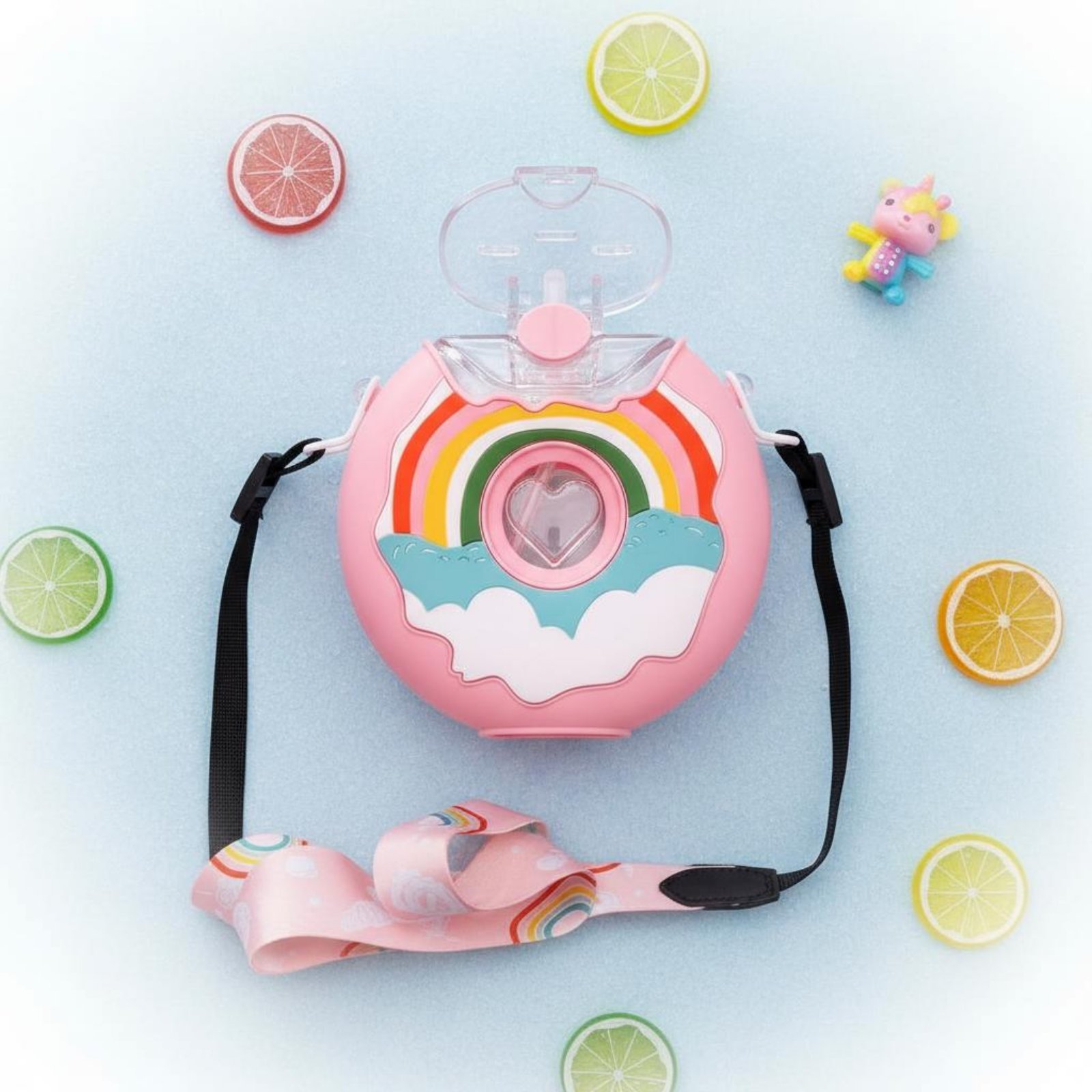 Reusable Straw - Butelka na wodę w kształcie pączka,