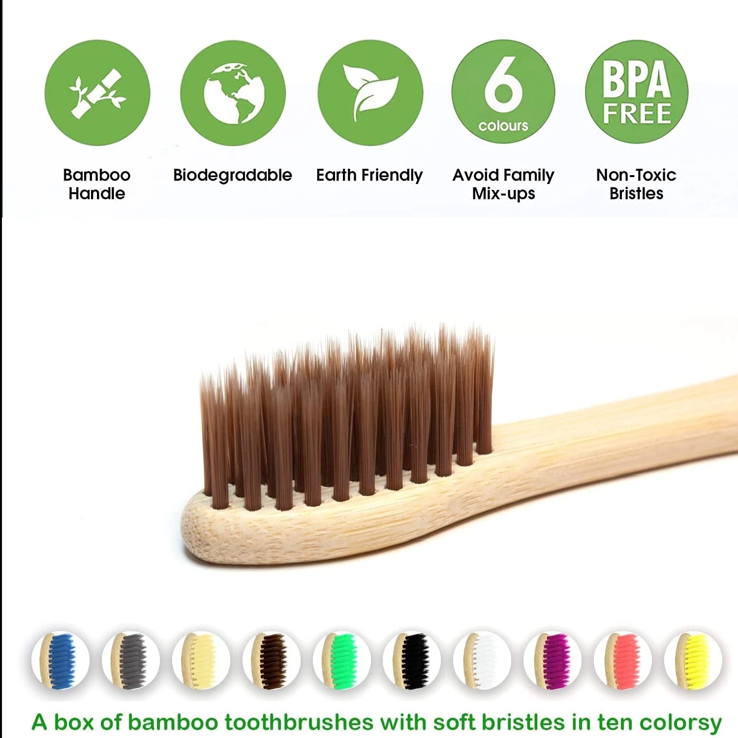 10 sztuk naturalnych szczotecz – Bamboo Toothbrush recenzja i cena